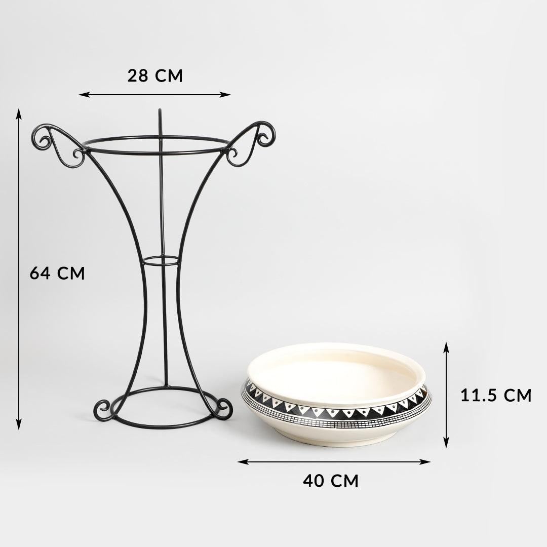 Amiya Birdbath With Stand