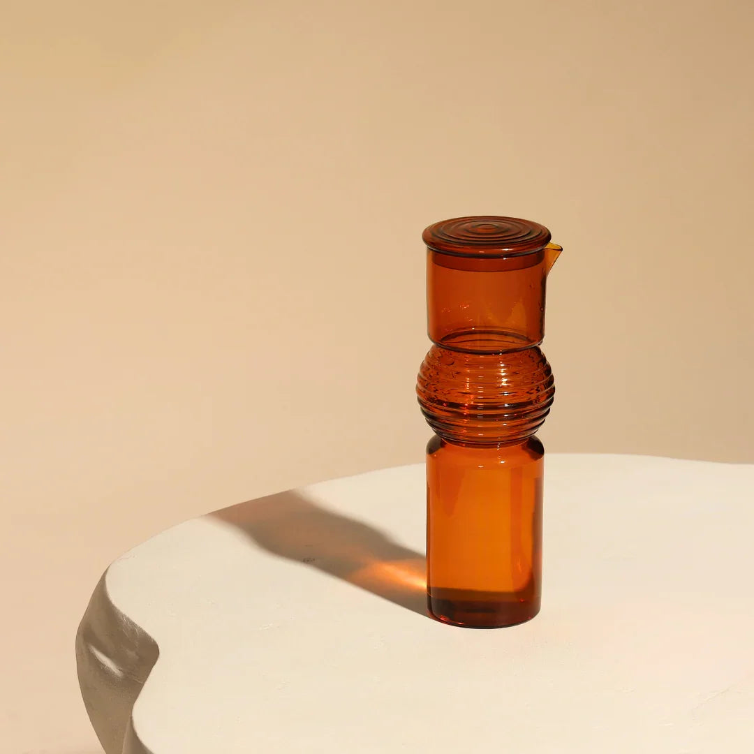 Glass Coiled Carafe