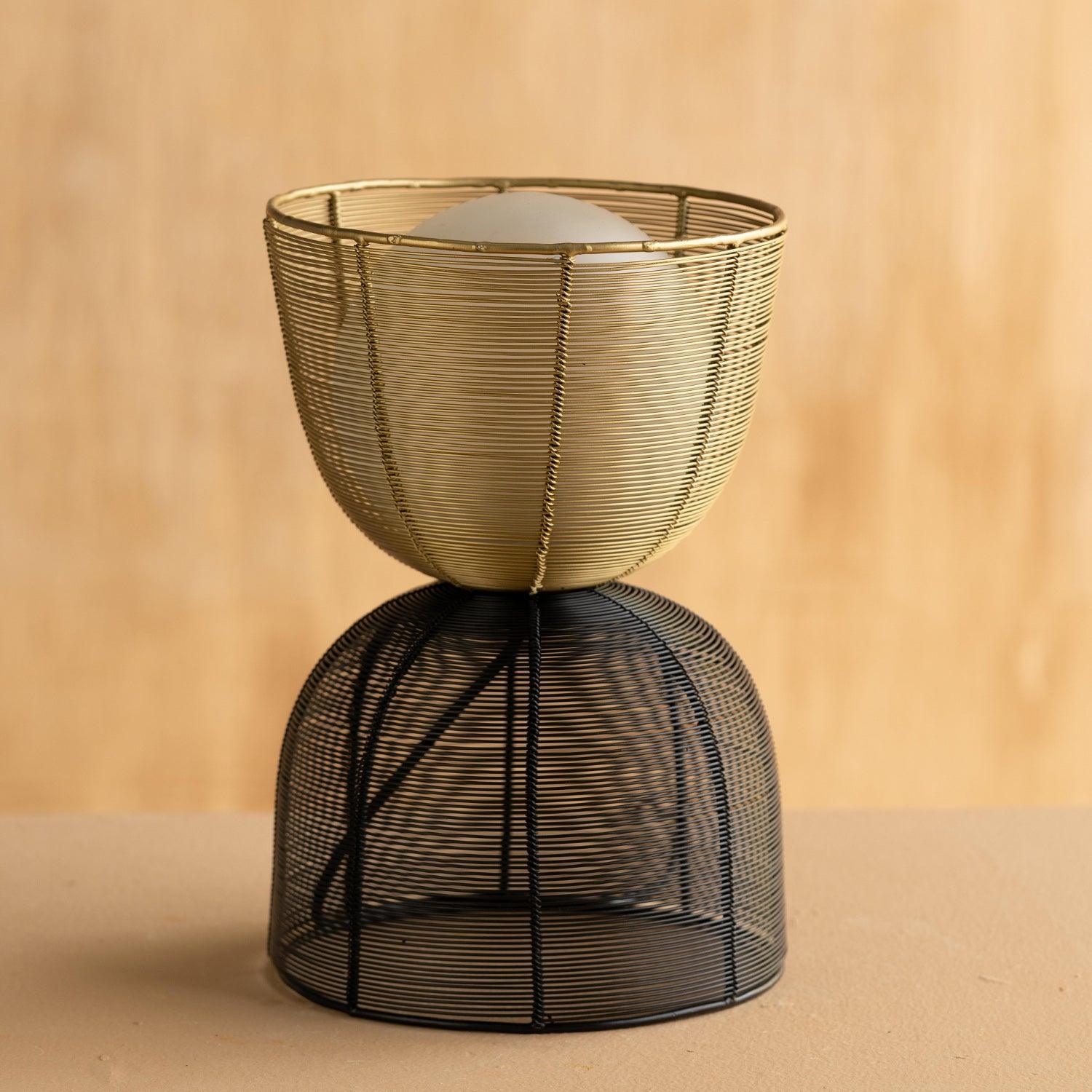 Totem Gold Table Lamp for Living Room | Home Decor Lamp | Night Lamp