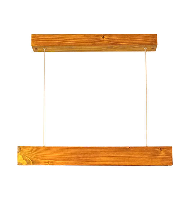 Slimline 24 Brown Wooden LED Hanging Lamp