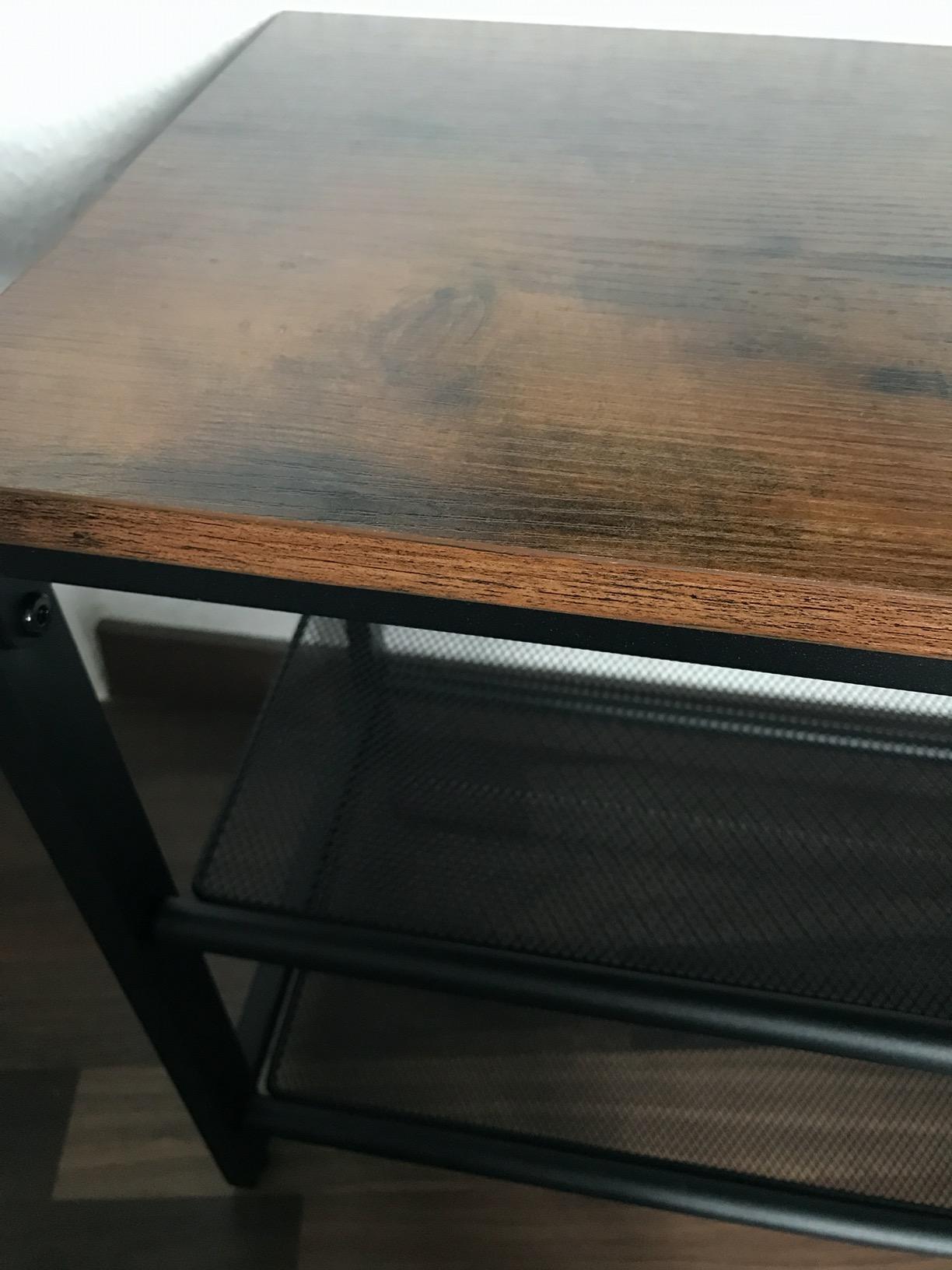 Multipurpose Bench cum Shoe Rack | Metal + Acacia Wood