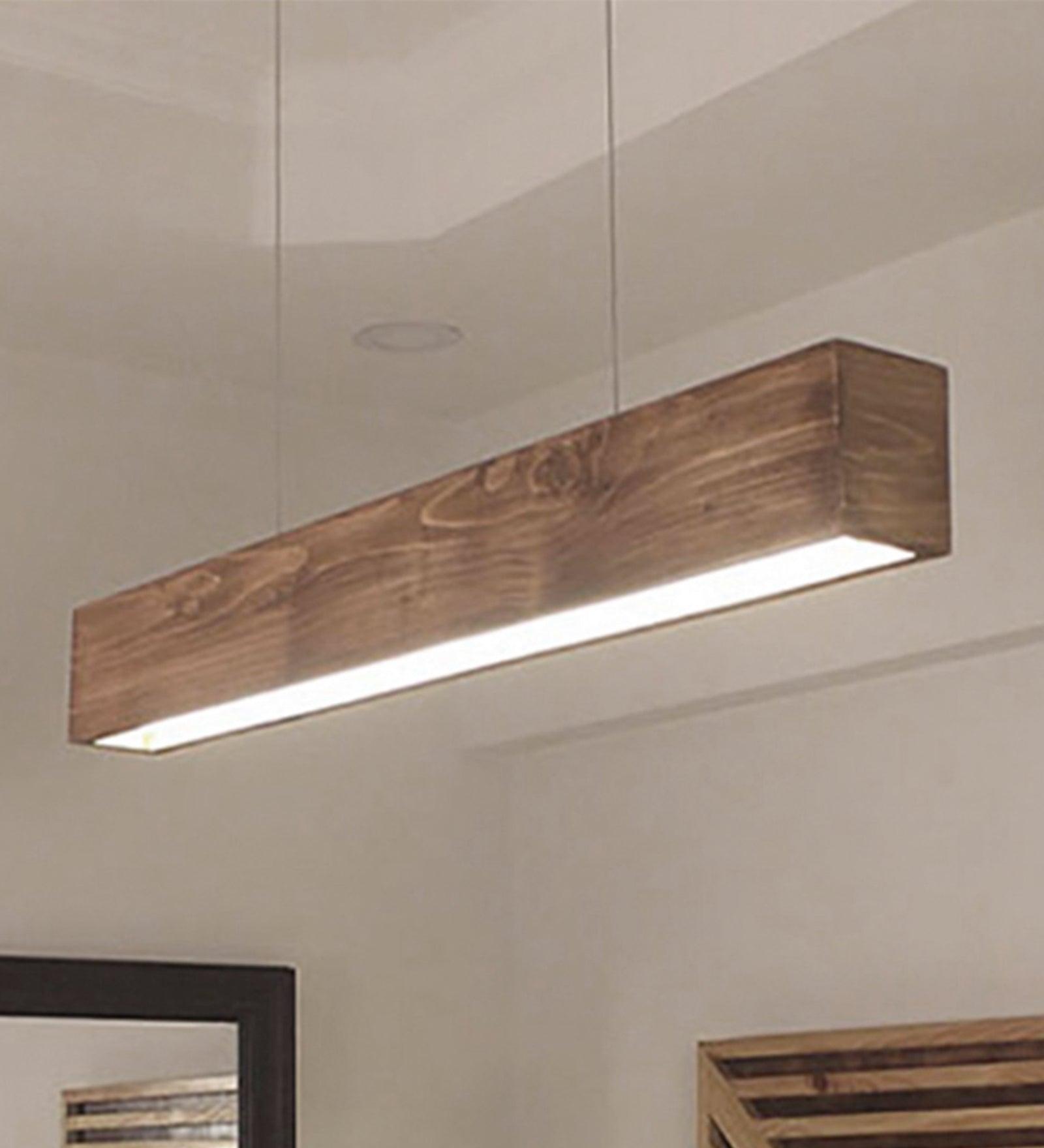 Clara Brown Wooden Led Hanging Lamp for Home Decor | Pendant Lamp