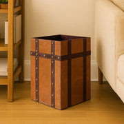 Premium Leather Storage Bin | Luxury Home & Office Storage Organizer Box