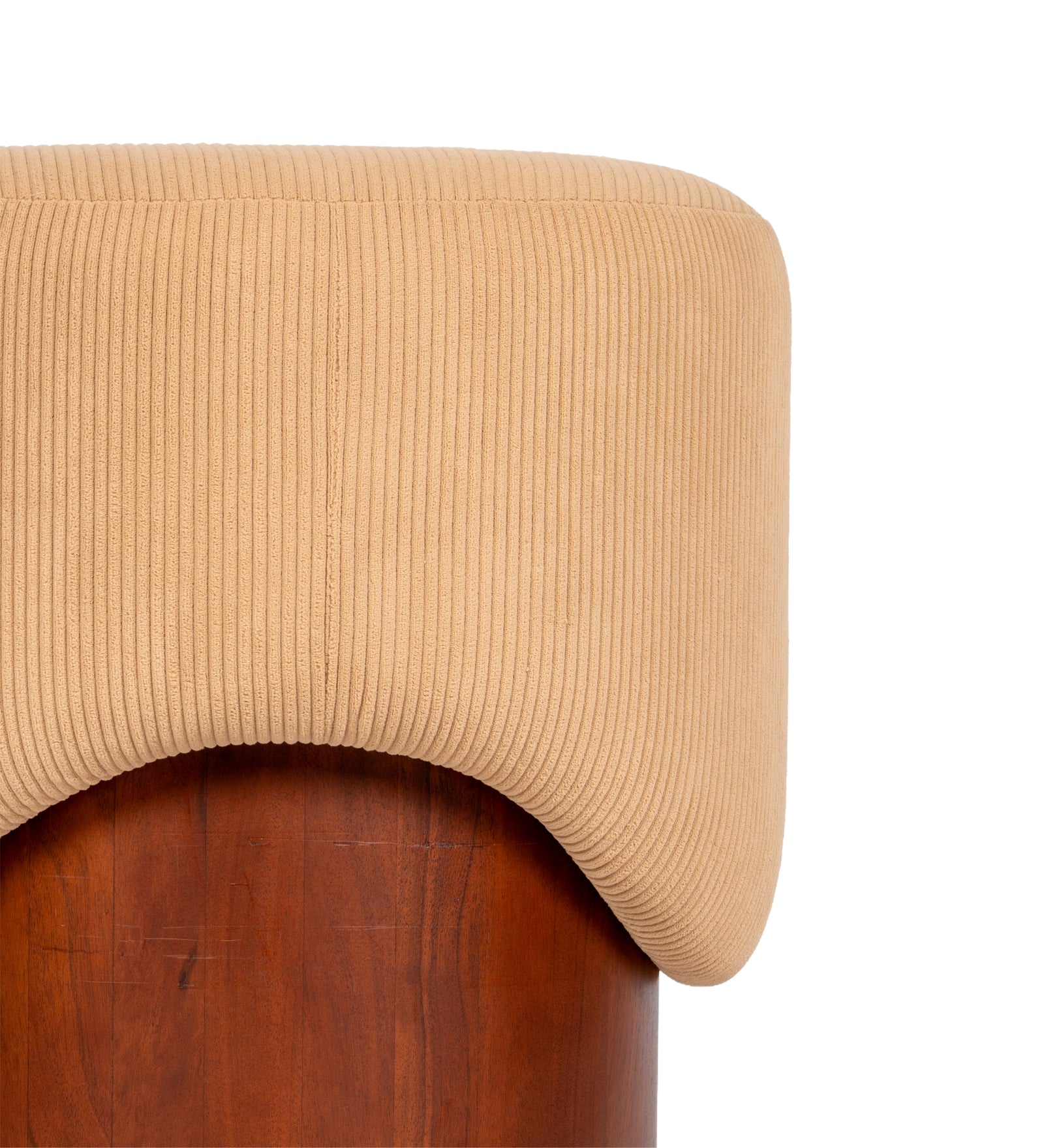 Cora Ribbed Pouf