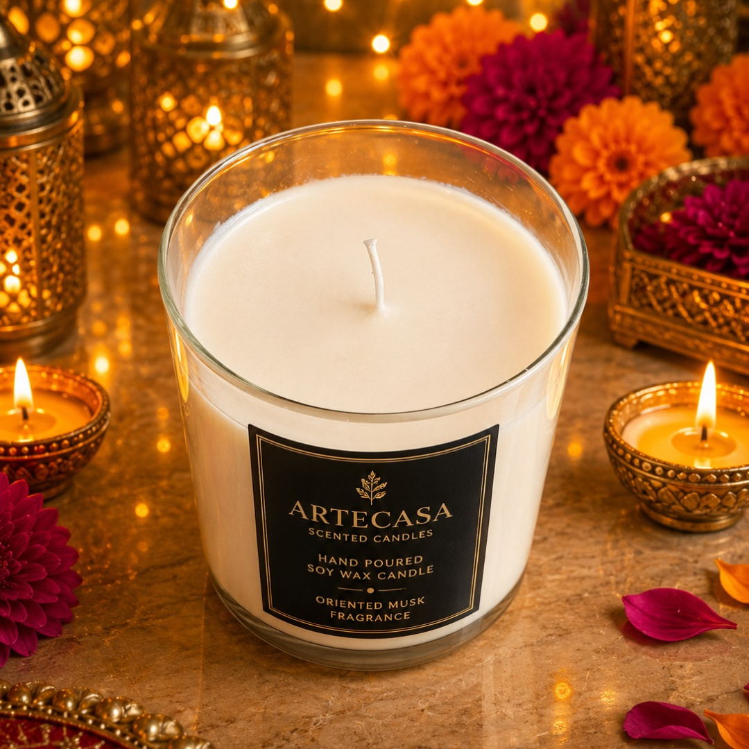 Ivory Grandeur Decorative Candle
