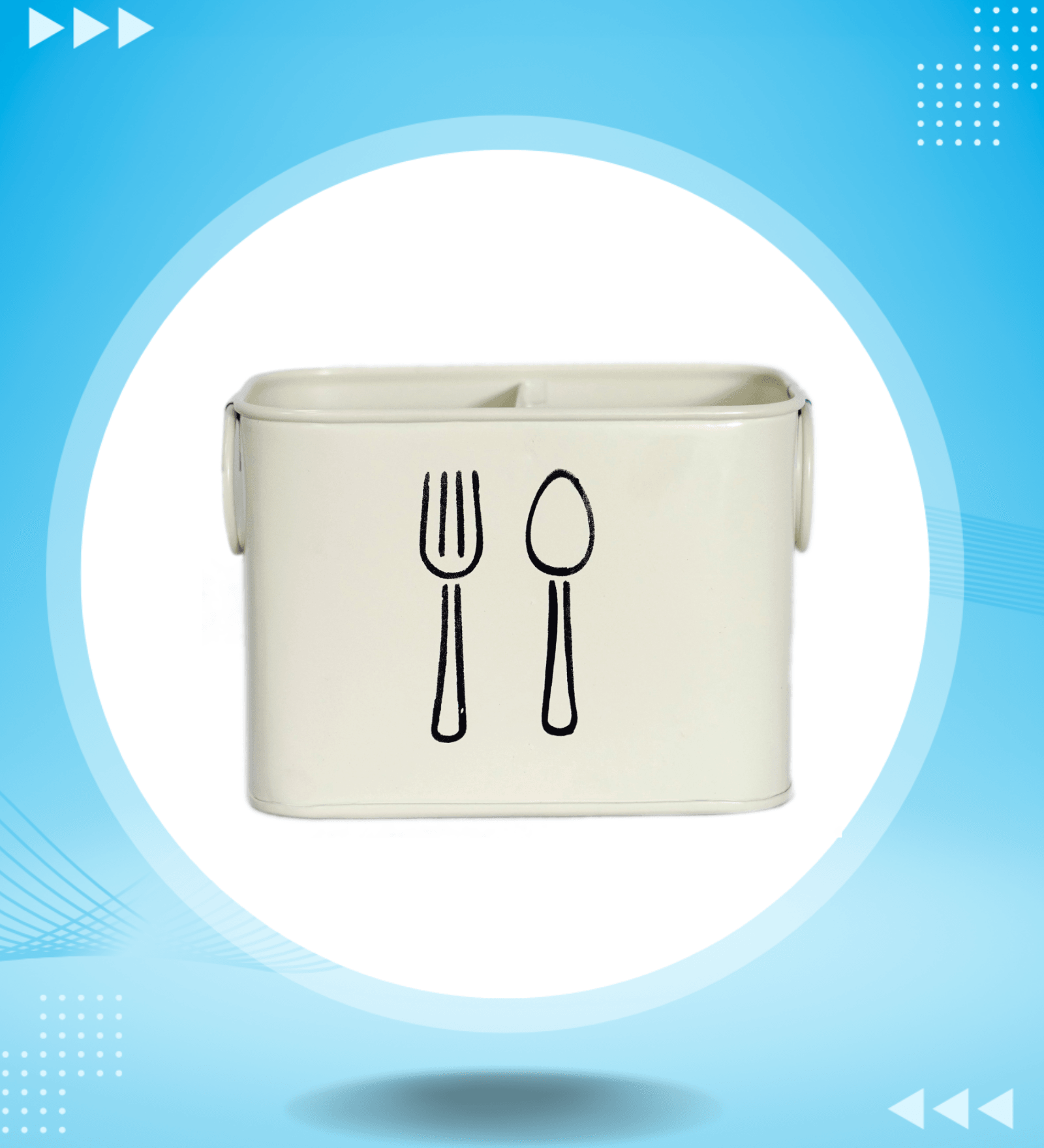 Metal Cutlery Holder | Spoon Stand & Dining Table Organizer for Kitchen