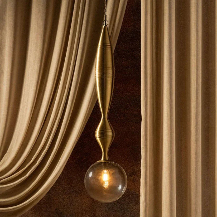 Dawn Brass Spun Hanging Lamp