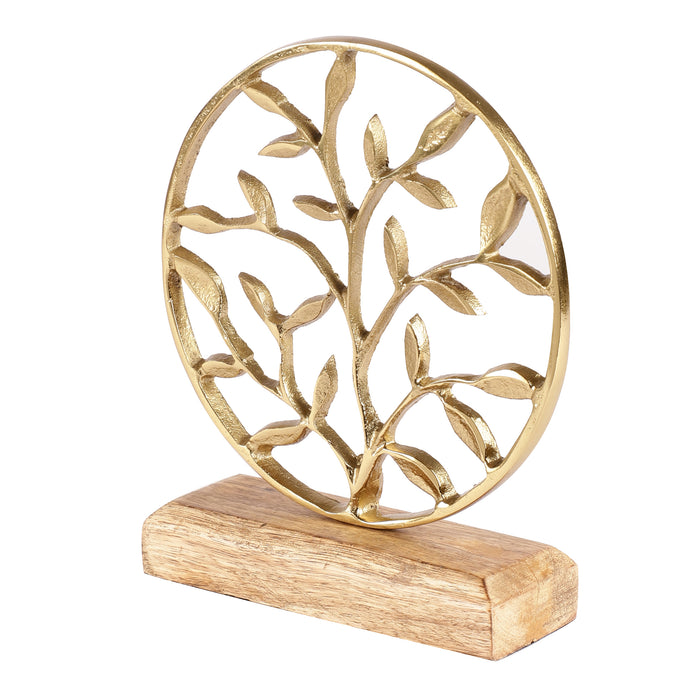 Leaves Decor Showpiece - Gold