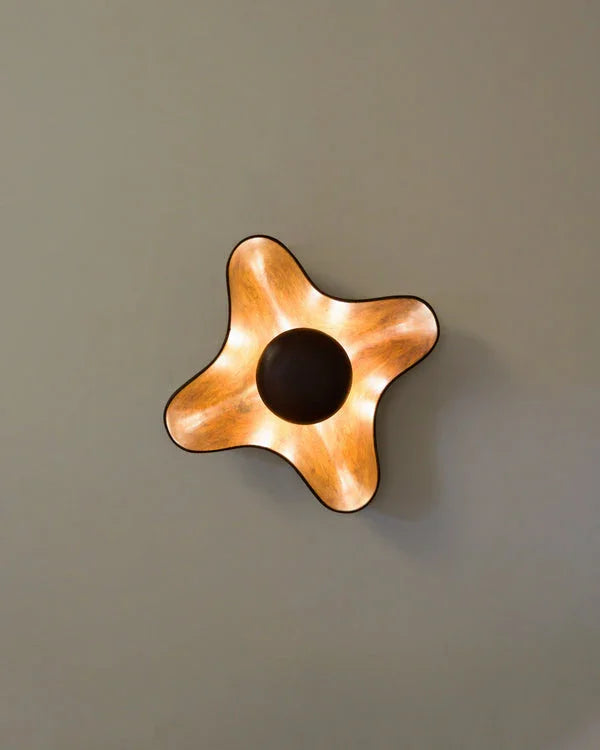 Compass Wall Light | Reclaimed Teak Wood