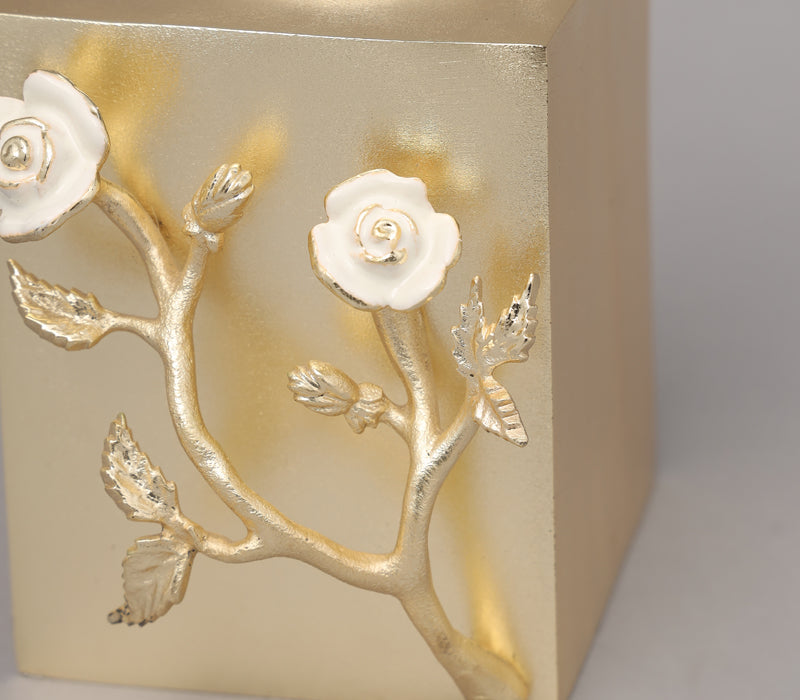 White Rose Tissue Box