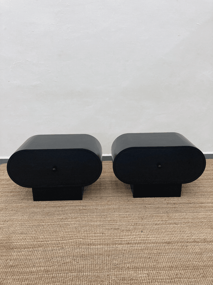 Leatherfield nightstand | Solid teak wood