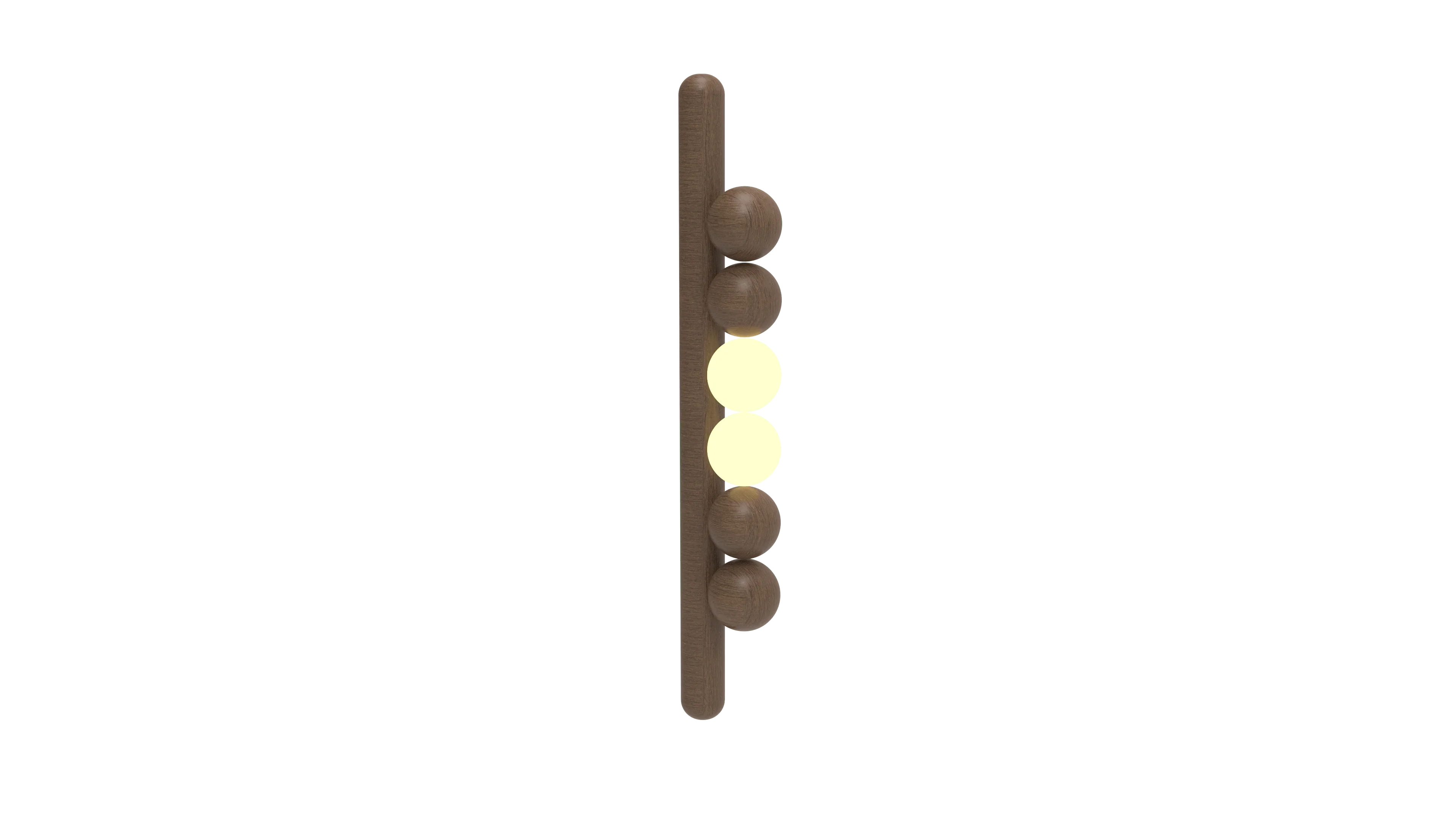 Teak Wood Wall Light | Unique Handcrafted Wooden Spheres Wall Light for Living Room & Bedroom