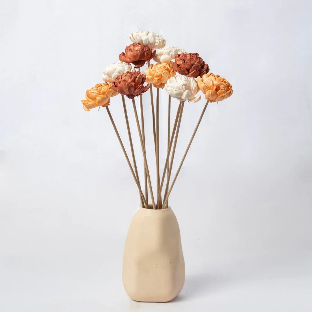 Twisted 6 cm | Rust, Orange and White