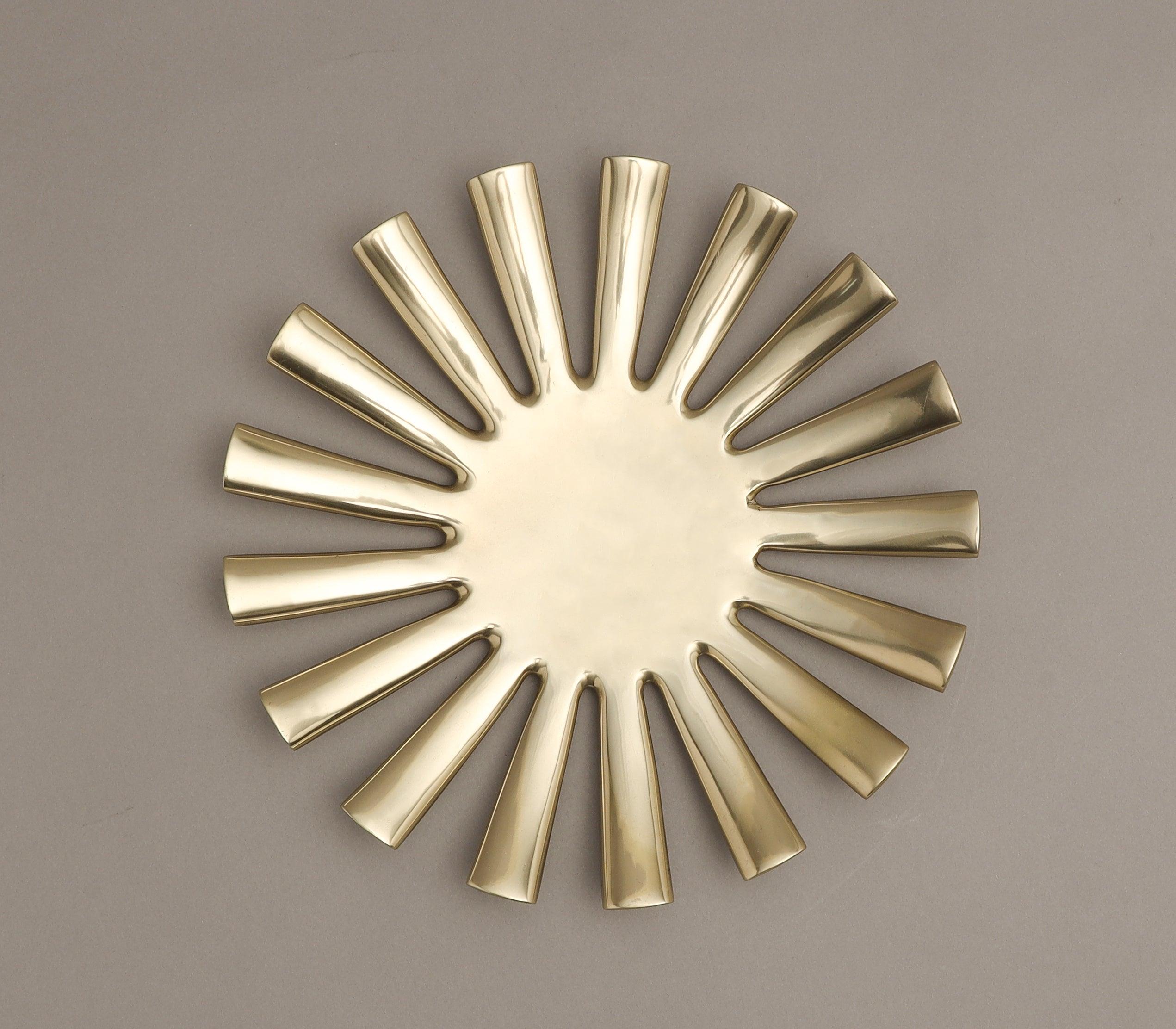 The Rays Platter | Gold Finished