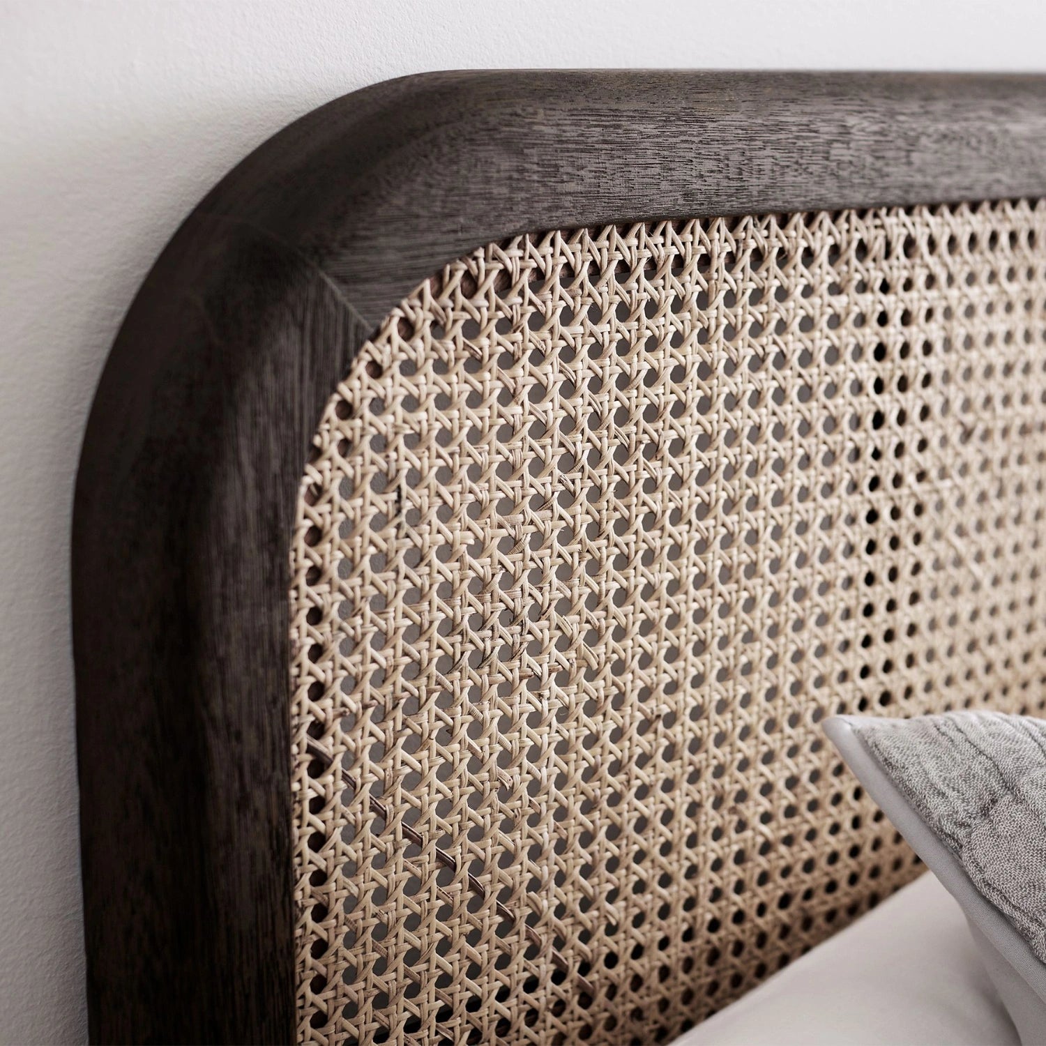 Mazan Solid Teak Wood And Cane King Size Bed