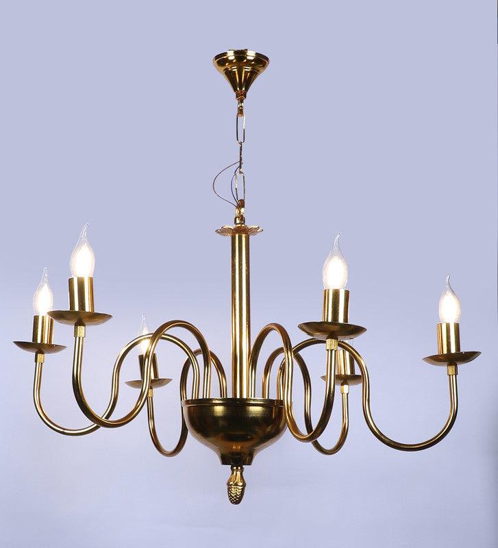 Antique Gold Iron Chandelier | E14 holder | without Bulb | Luxify