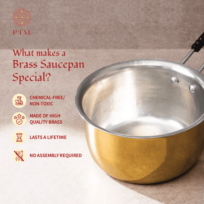 Brass Saucepan for Cooking | Tea Pan & Milk Pan | Sauce Pot, Cookware