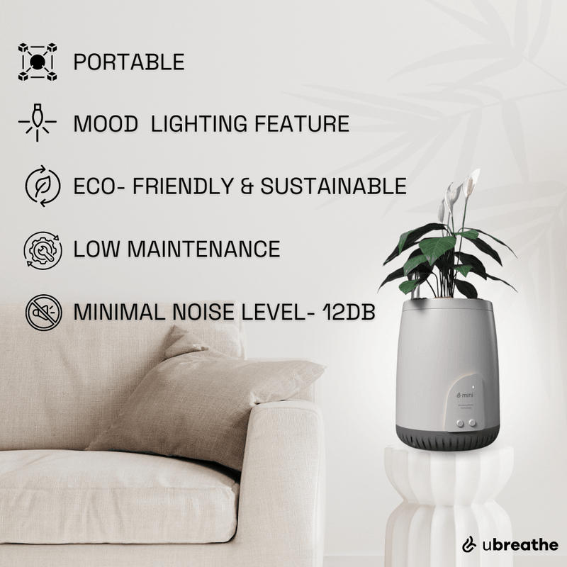 Mini Lite Planter | Compact Air Purifier & Portable Fresh Air System