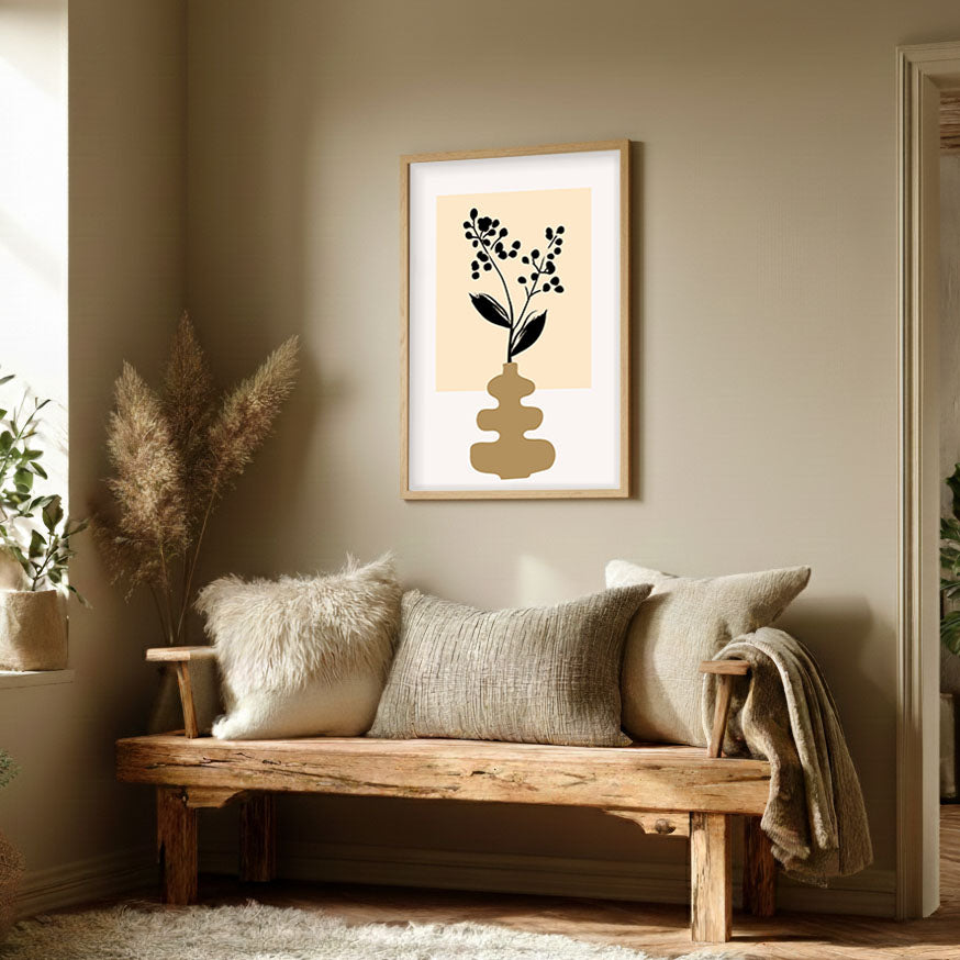 Vase Floral Wall Painting