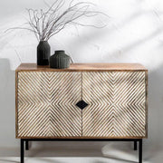 Zarko Carved Wood Sideboard