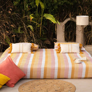 Sunset Stripes Cotton Bedspread With Pillow Covers