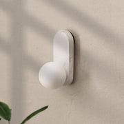 Pill Wall Lamp | Marble and Glass