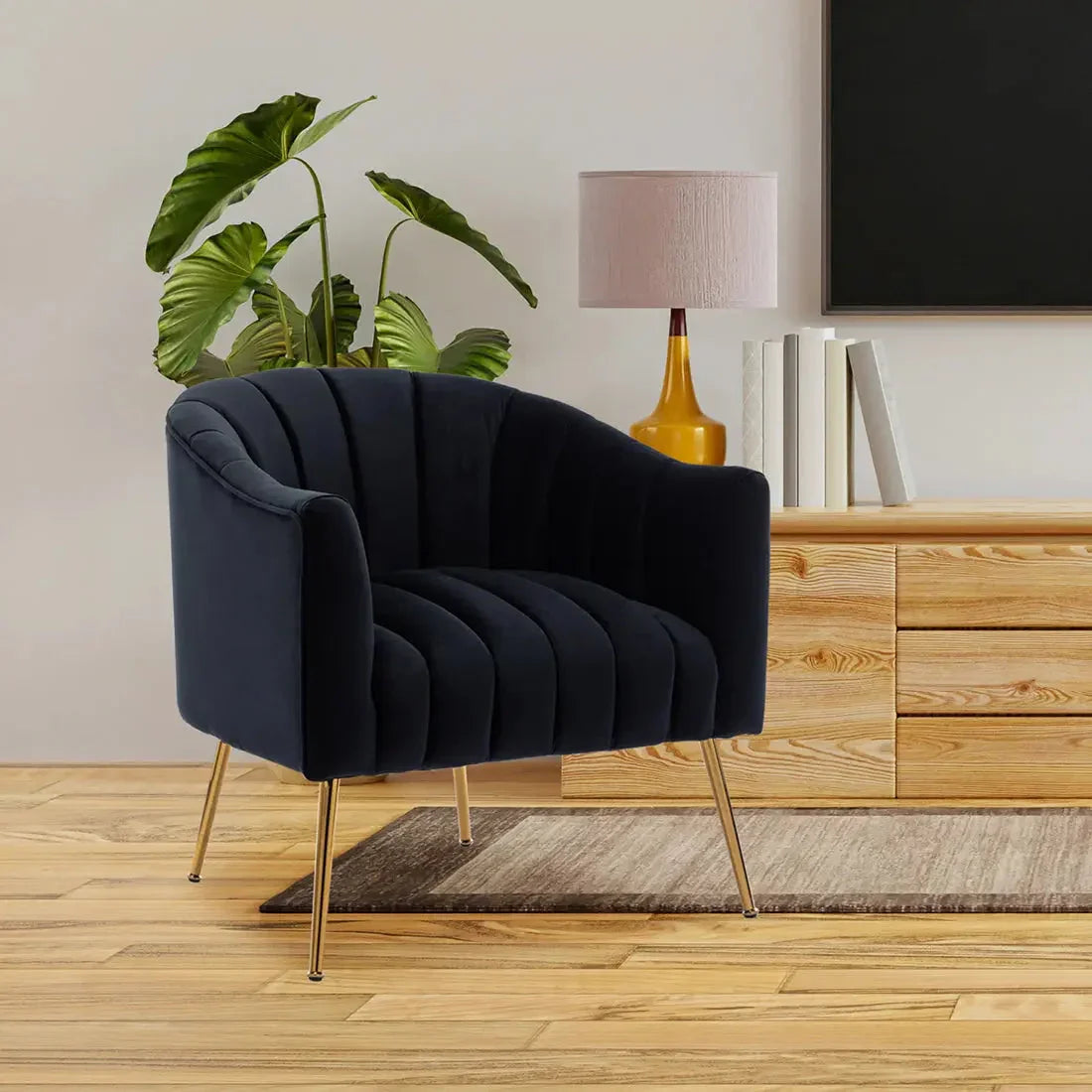 Aurora Velvet Accent Chair