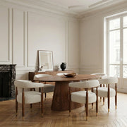 Fou Acacia Wood 6 Seater Dining Table Without Chair