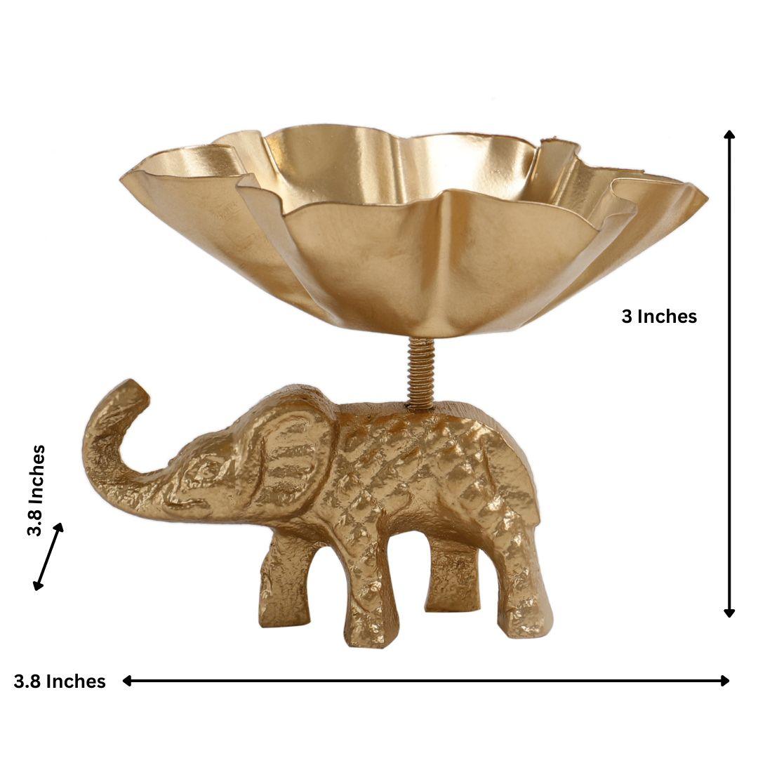 Elephant Tealight Holder Set of 2 | Tea Light Candle Holder | Best for Gifting & Diwali Decoration