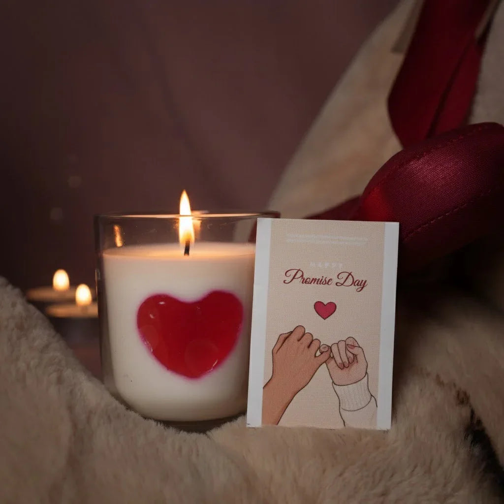 True Love Heart Candle