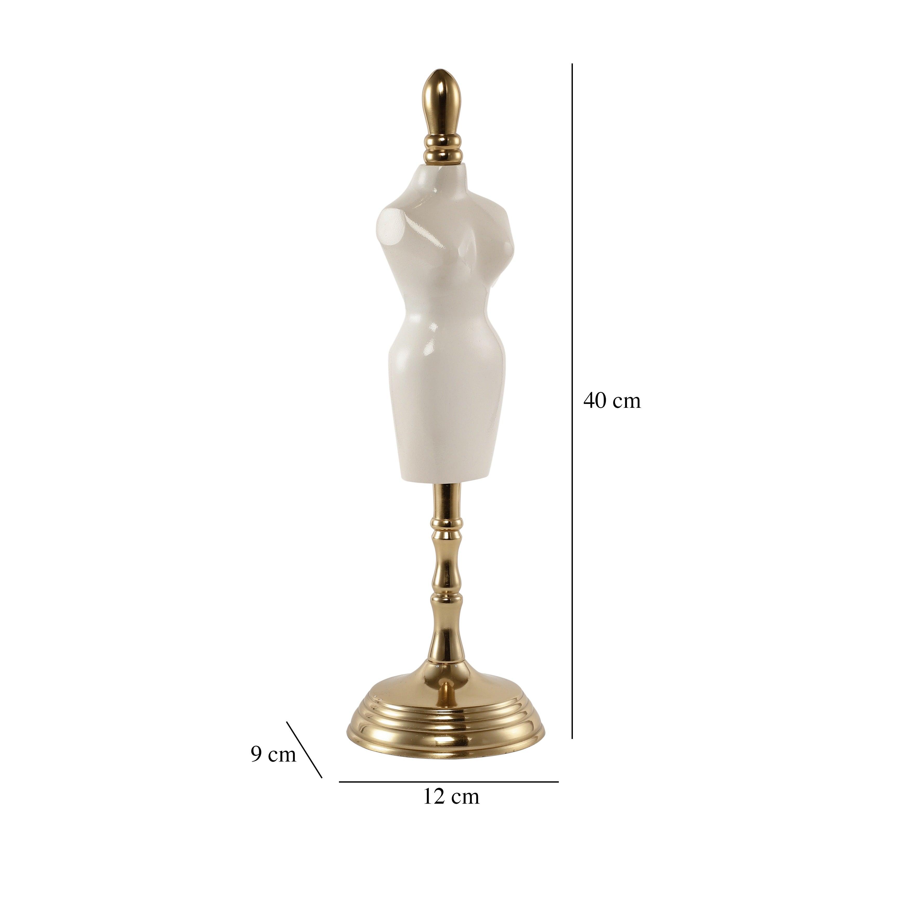 Miniaturised mannequin Gold finish