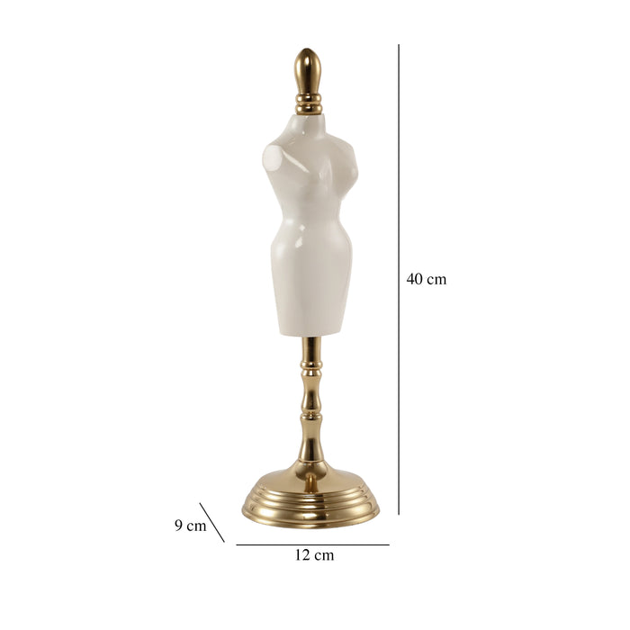 Miniaturised mannequin Gold finish