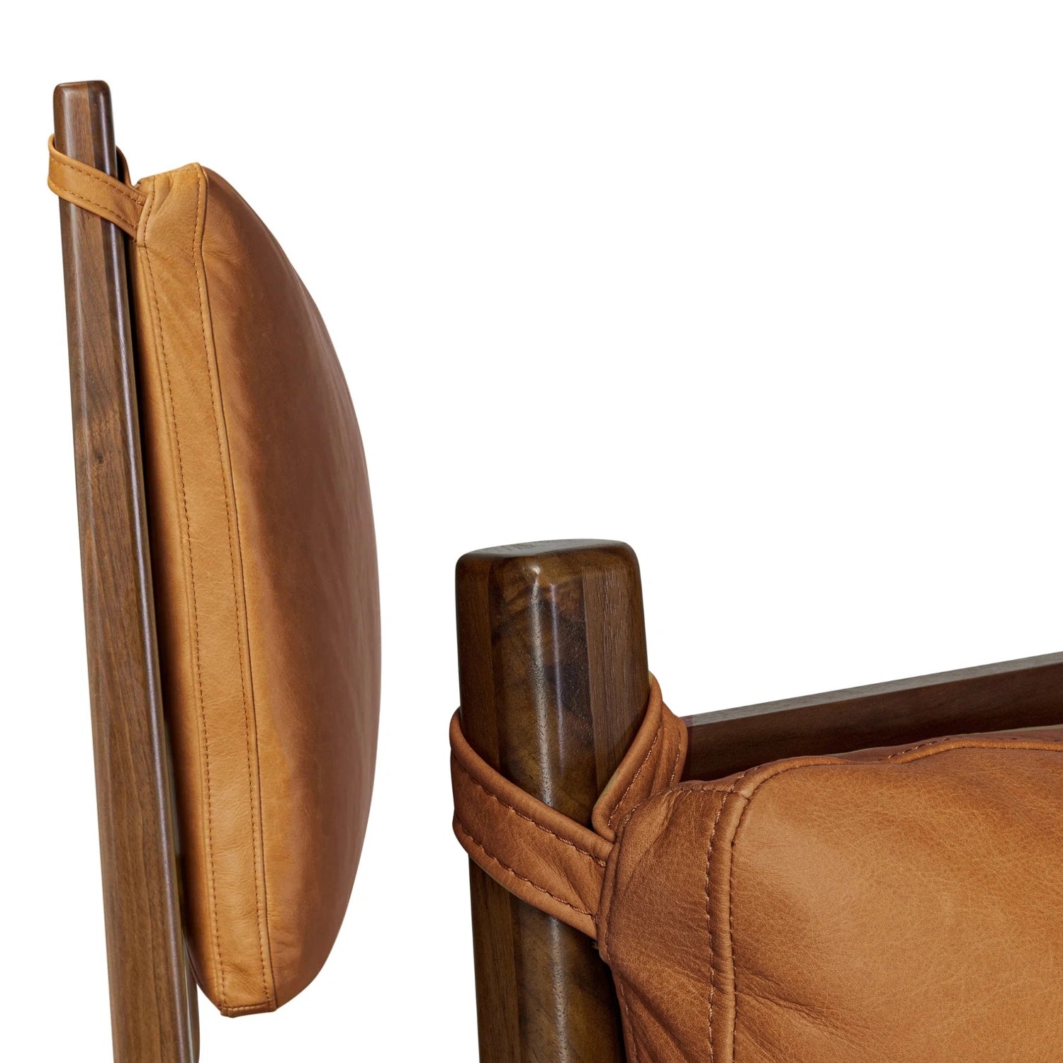 Cyprus Solid Teak Wood And Faux Leather/Fabric Upholstery King Size Bed