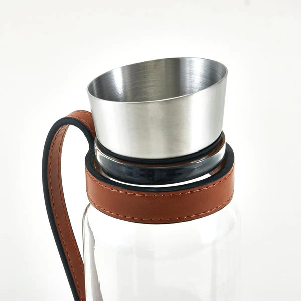 Leather Water Jug With Cups