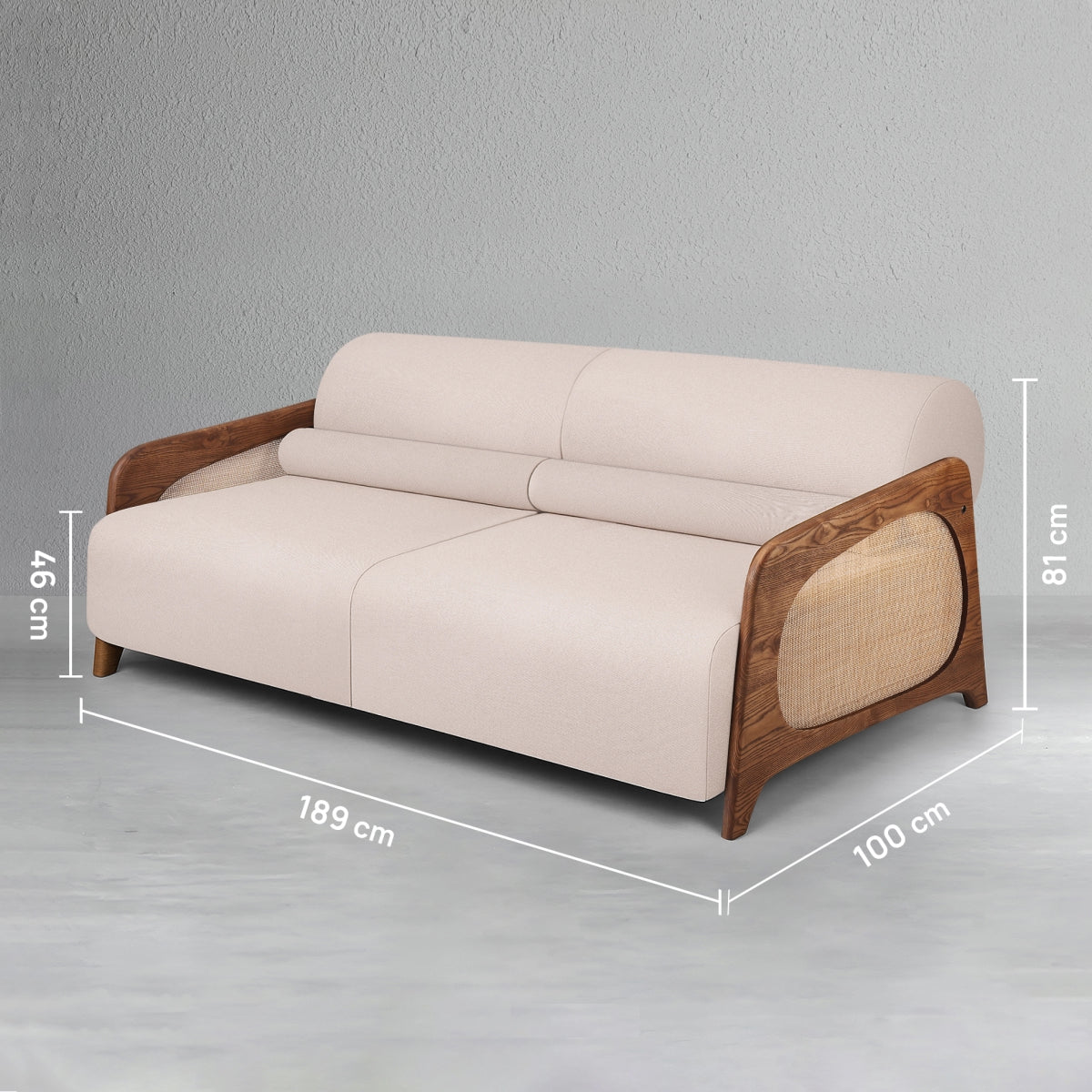 Lumbar 3-Seater Sofa