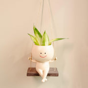 The Happy Hang Planter | Cute Flower Hanging Planter for Indoor and Outdoor Decor