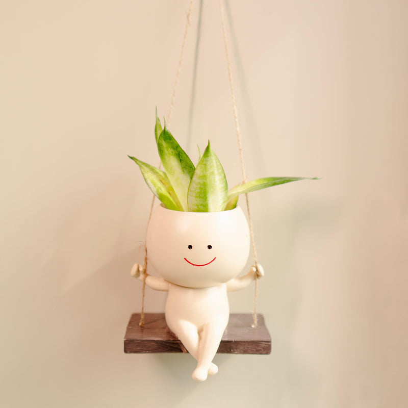 The Happy Hang Planter | Cute Flower Hanging Planter for Indoor and Outdoor Decor