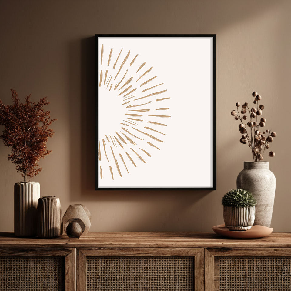 Burst – White – Elegant White Wall Painting
