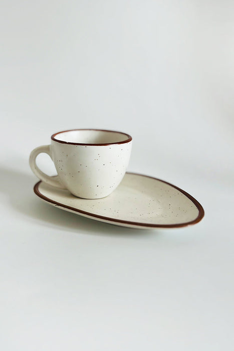 Almond and Ivory Espresso Set (Set of 4)