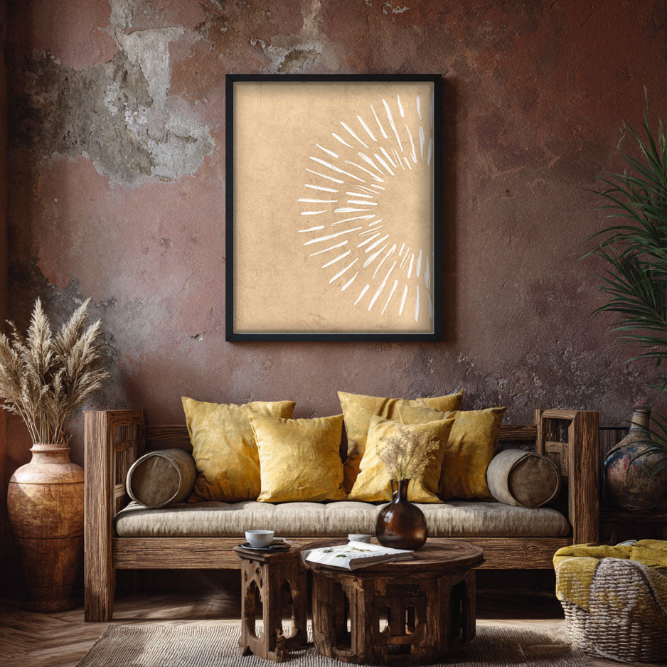 Burst – Abstract Energy Wall Painting