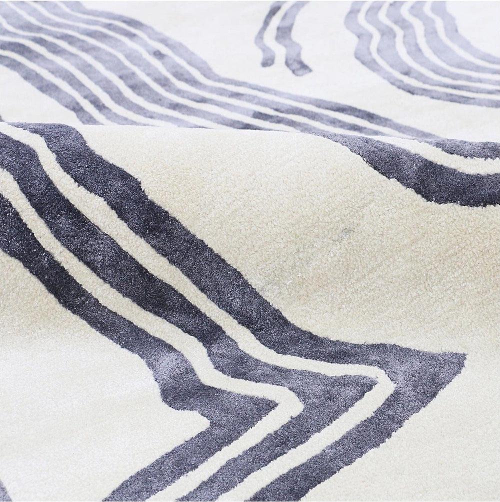 Livid Viscose Blend Luxurious Area Rug – 100% Wool