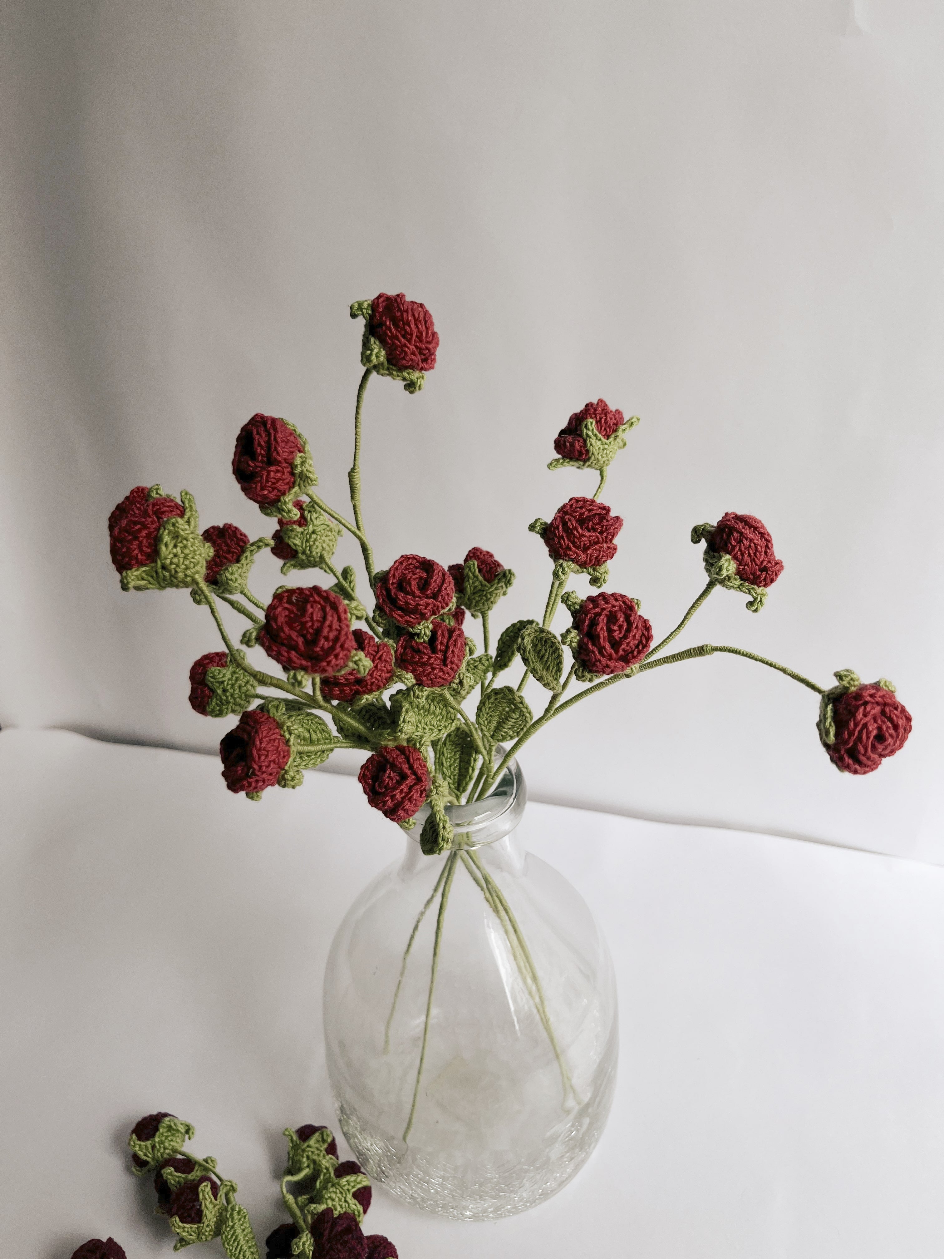 Mini Rose Stick Set Of 2