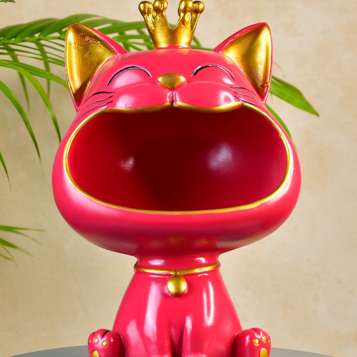 Moulded Resin Cat Holder