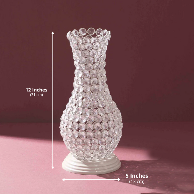 Radiant Crystal Bloom Showpiece