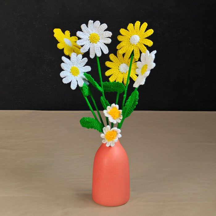 Darling Daisy Vase & Flower Vase for Gifts | Decorative Vase for Table Decor