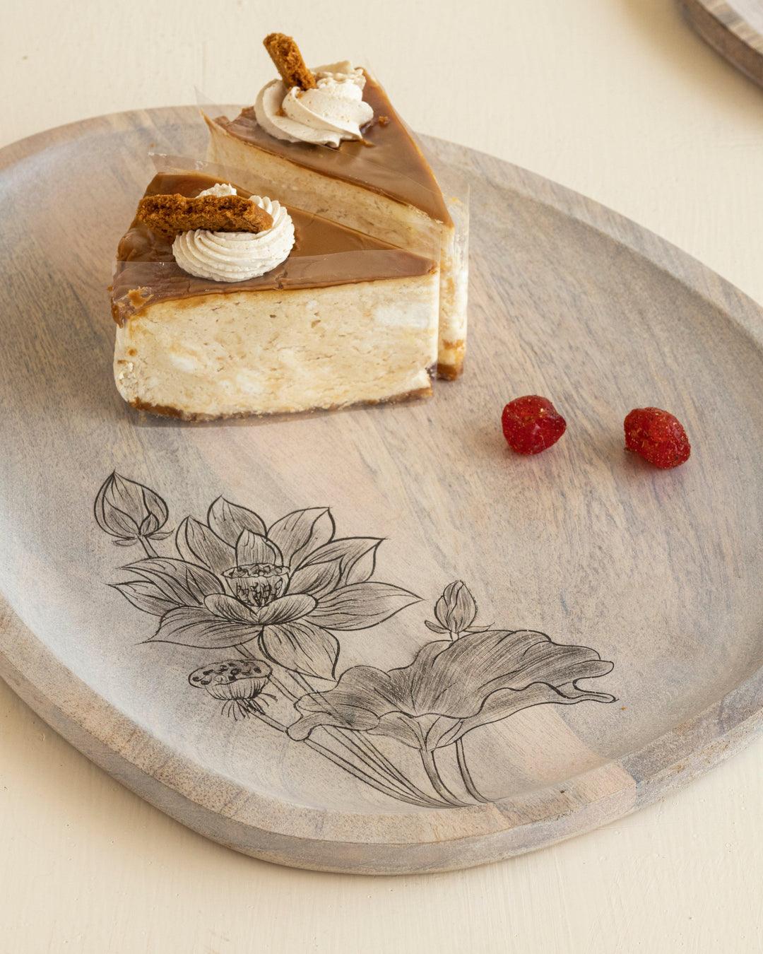 Eva Mango Wood Oval Platter