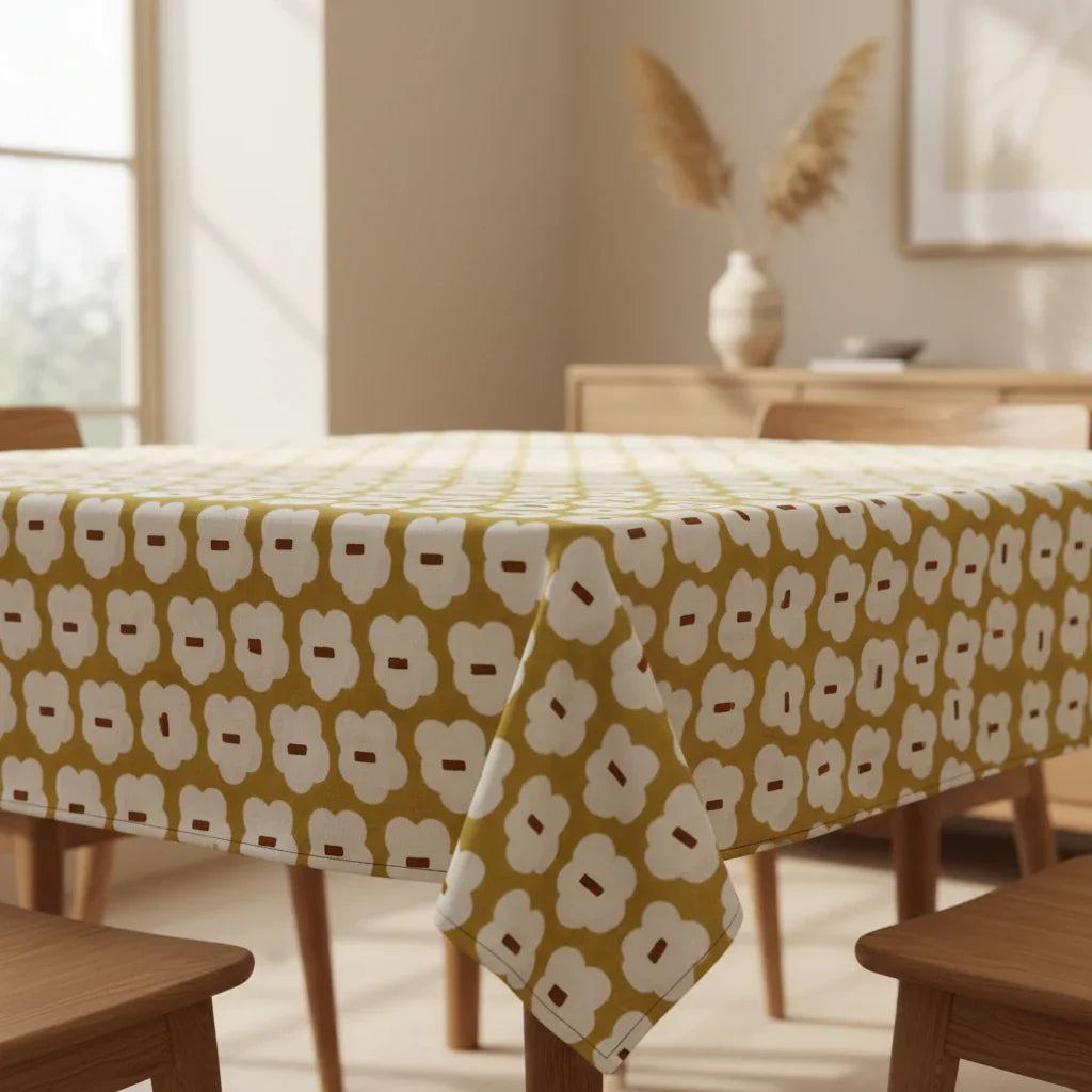 Cotton Table Cover | Cotton Tablecloth for Dining Table