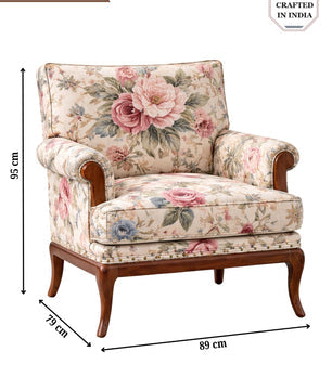 Akira Velvet Fabric Armchairs