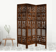 Mango Wood Room Partition with MDF Jali Panel Design