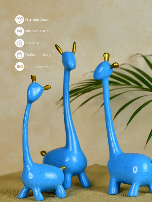 Resin Giraffe Family